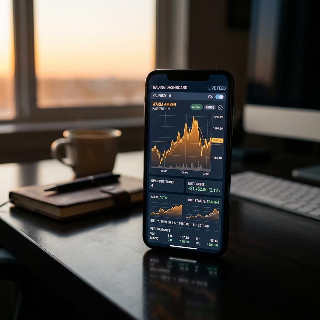 Bold Reckonavence AI crypto trading platform interface on mobile